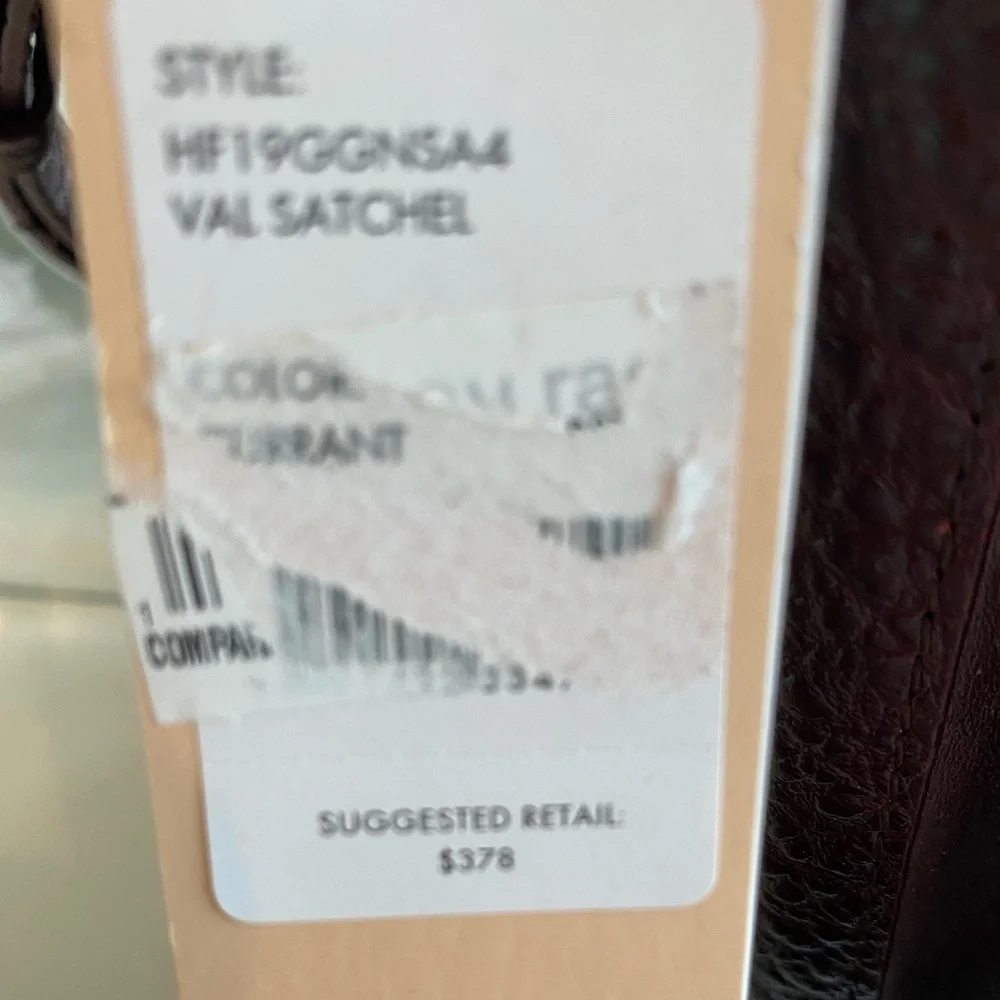 NWT Rebecca Minkoff Currant Leather Satchel/Crossbody Bag - Picture 7 of 16